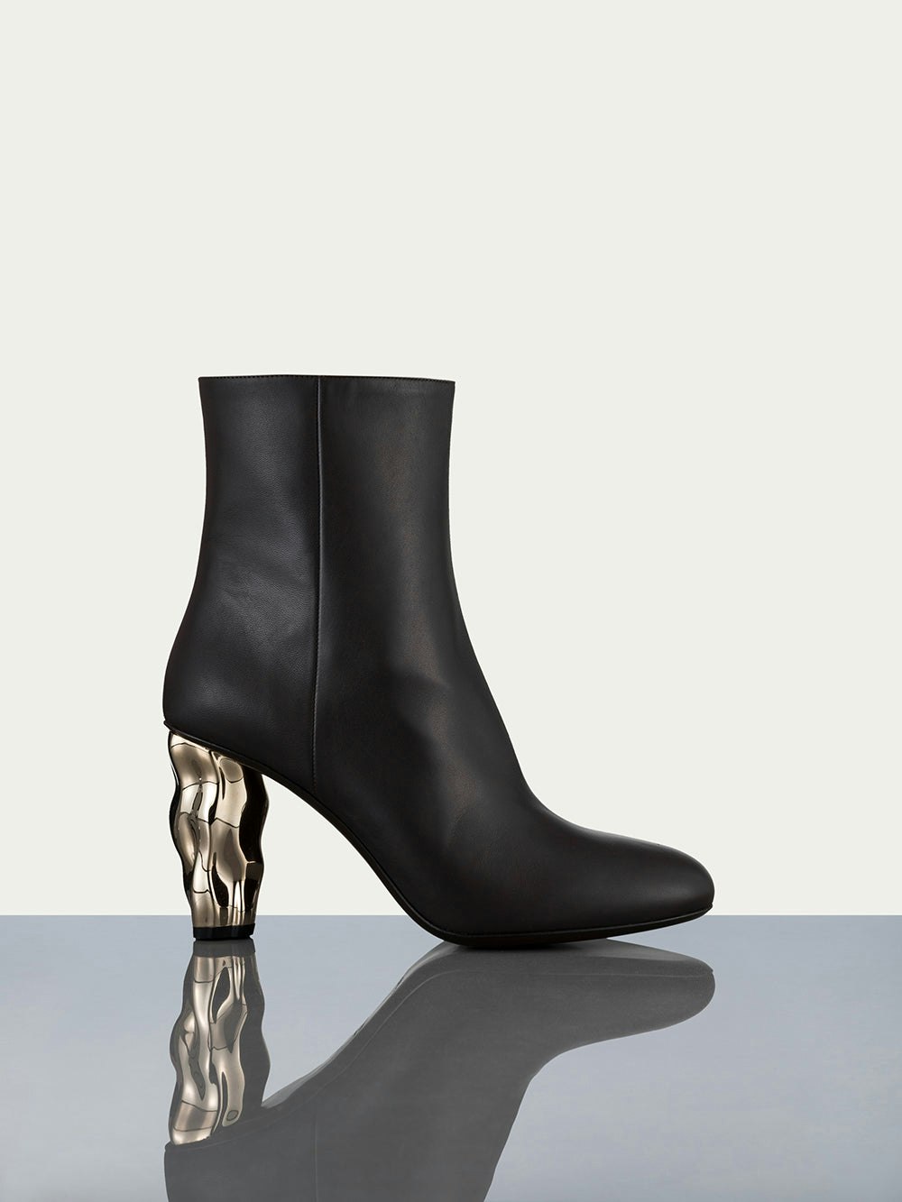 Le Luz Bootie -- Chocolate/Gold